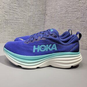 Hoka One Bondi 8 Women's US Size 9.5B Bellwether Blue Running Shoes 1127952 BBES